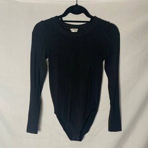 WOLFORD BLACK LONG SLEEVE BODYSUIT
